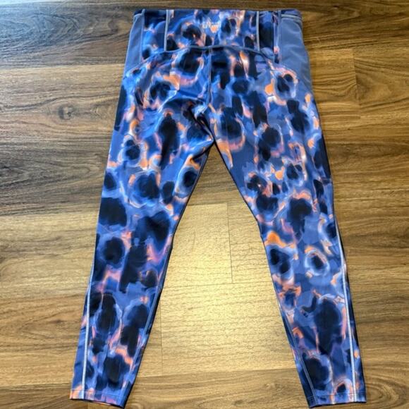 New Balance Women’s Large Night Sky Print Impact Run Activewear Leggings - Picture 7 of 9